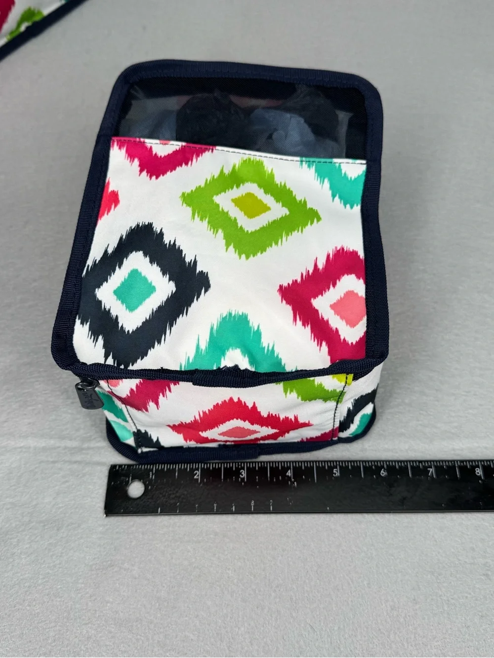 2 pc Thirty-One Packing Cubes - Candy Corners - Diamond Pattern Multicolor